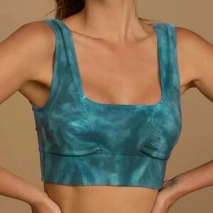 Free People Movement Good Karma Tie Dye Square Neck Sports Bra XS/S